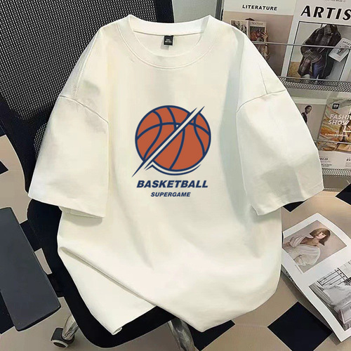High-end trend men's wear printed cross-border t-shirt 2026 summer Korean style new casual short-sleeved fashion brand clothes for men