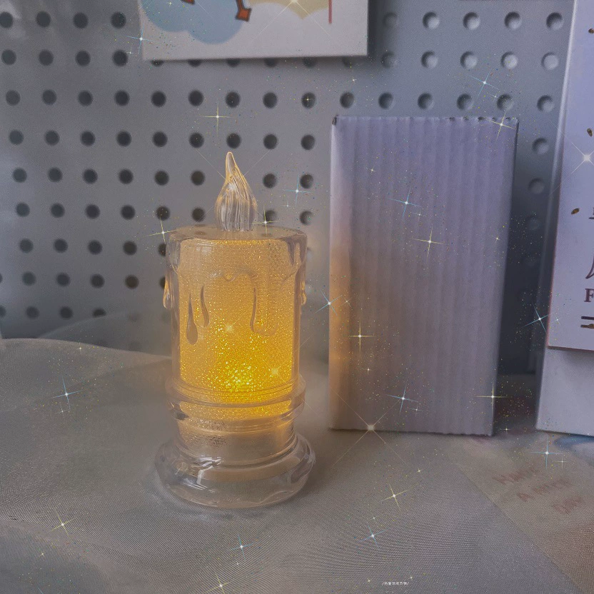Creative table candle, nail decoration, night light, fall protection