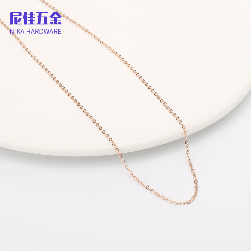 Collar femenino de acero inoxidable 316, cadena de labios minimalista, estilo moderno y versátil