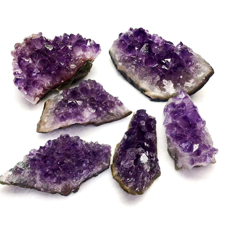 天然乌拉圭紫晶簇 紫水晶原石摆件饰品矿物标本紫晶块厂家直销