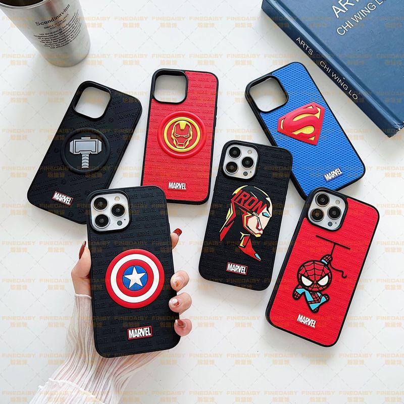 Iron Man Cartoon Animation Stereo Applicable iphone16Promax Apple 15Pro Max Mobile Phone Case 11XR