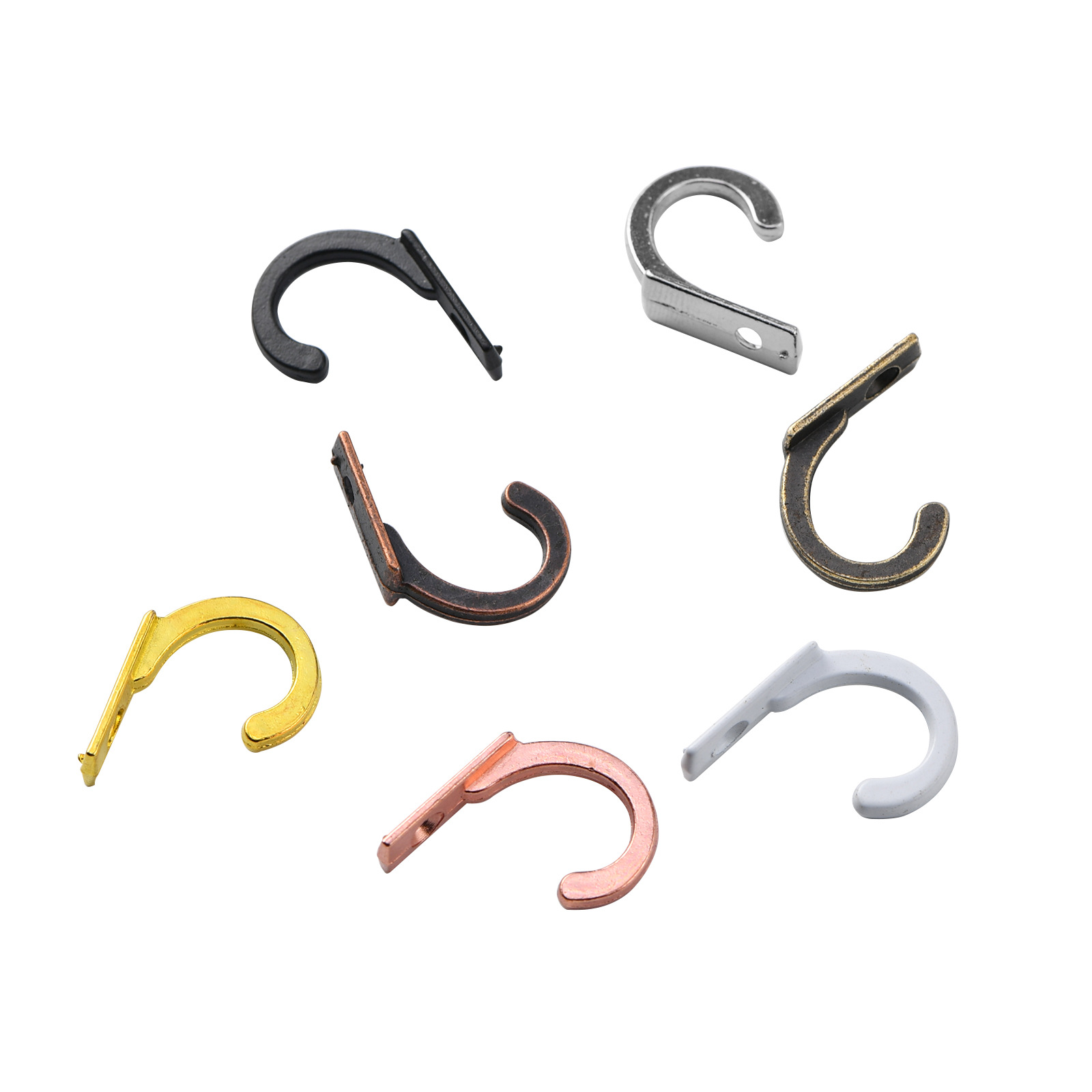 Jingmao-600 aleación antigua gancho pequeño gancho de una sola fila gancho de un solo agujero mini gancho de ropa gancho de pared Extra pequeño gancho individual