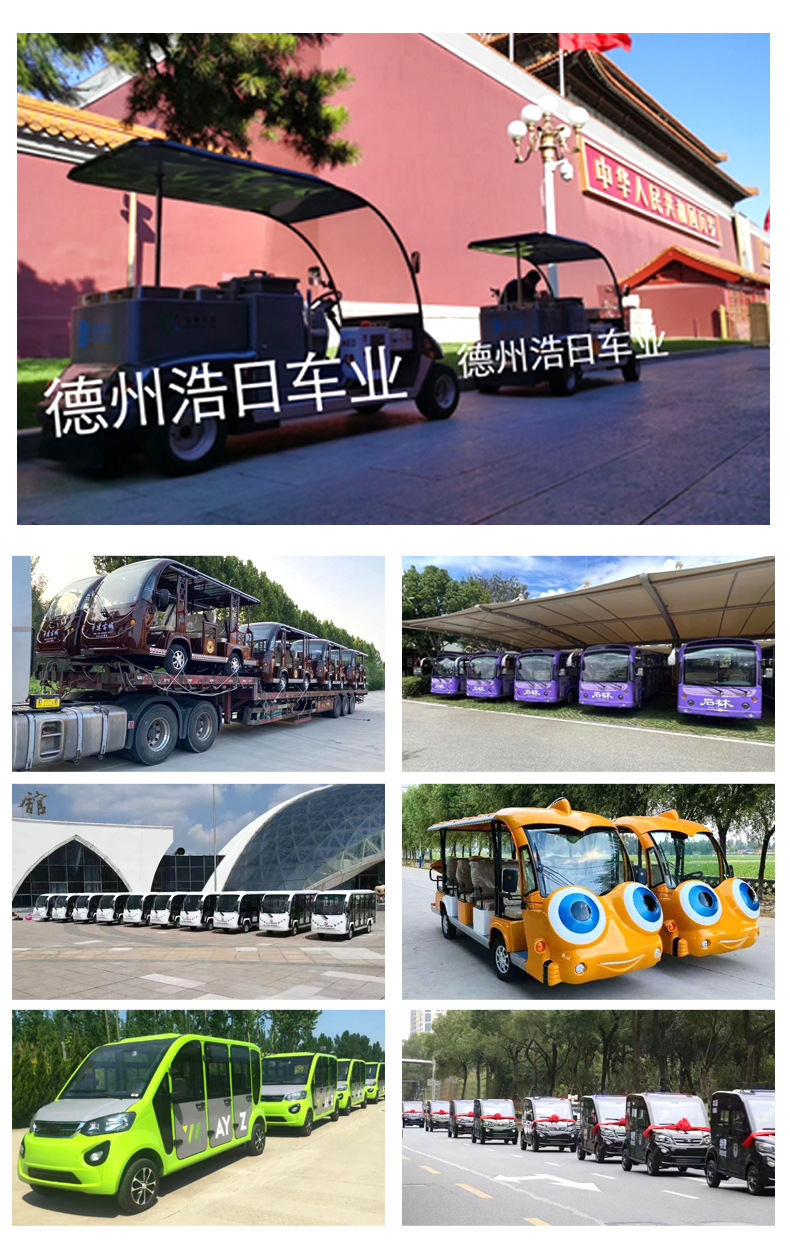 2-Seater Electric Golf Cart, Tourist Attraction Vehicle, Export Model, Resort Golf Course Electric Sightseeing Vehicle