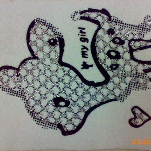 植绒烫画 T恤烫画 烫印 植绒烫画 衣服烫画