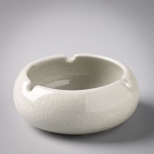 Large Household Windproof Ashtray Office Light Luxury Solid Color Ashtray High-End Personality Trendy Simple
