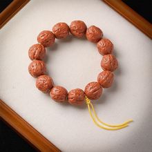 明星爆款小核桃手串男京八棱桃核手串大号手持粗筋小秋子手把件