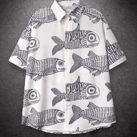 YPRS ropa de hombre al por mayor 2024 verano comercio exterior floral impresión completa camisa de manga corta camisa de playa de moda impresa en 3D