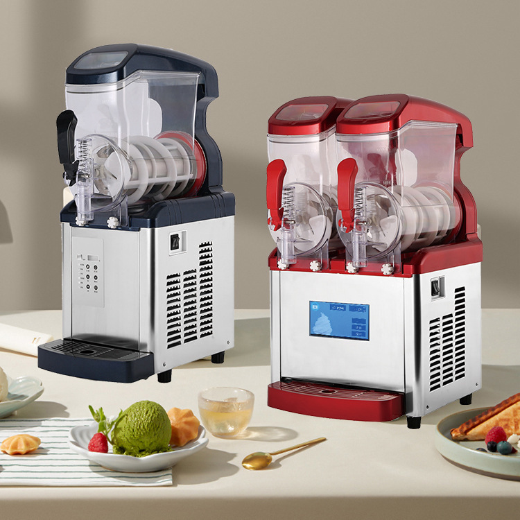 6L Multifunctional Single/Double Cylinder Slush Machine for Ice Cream, Cocktails, and Cold Drinks for Cross-Border E-Commerce