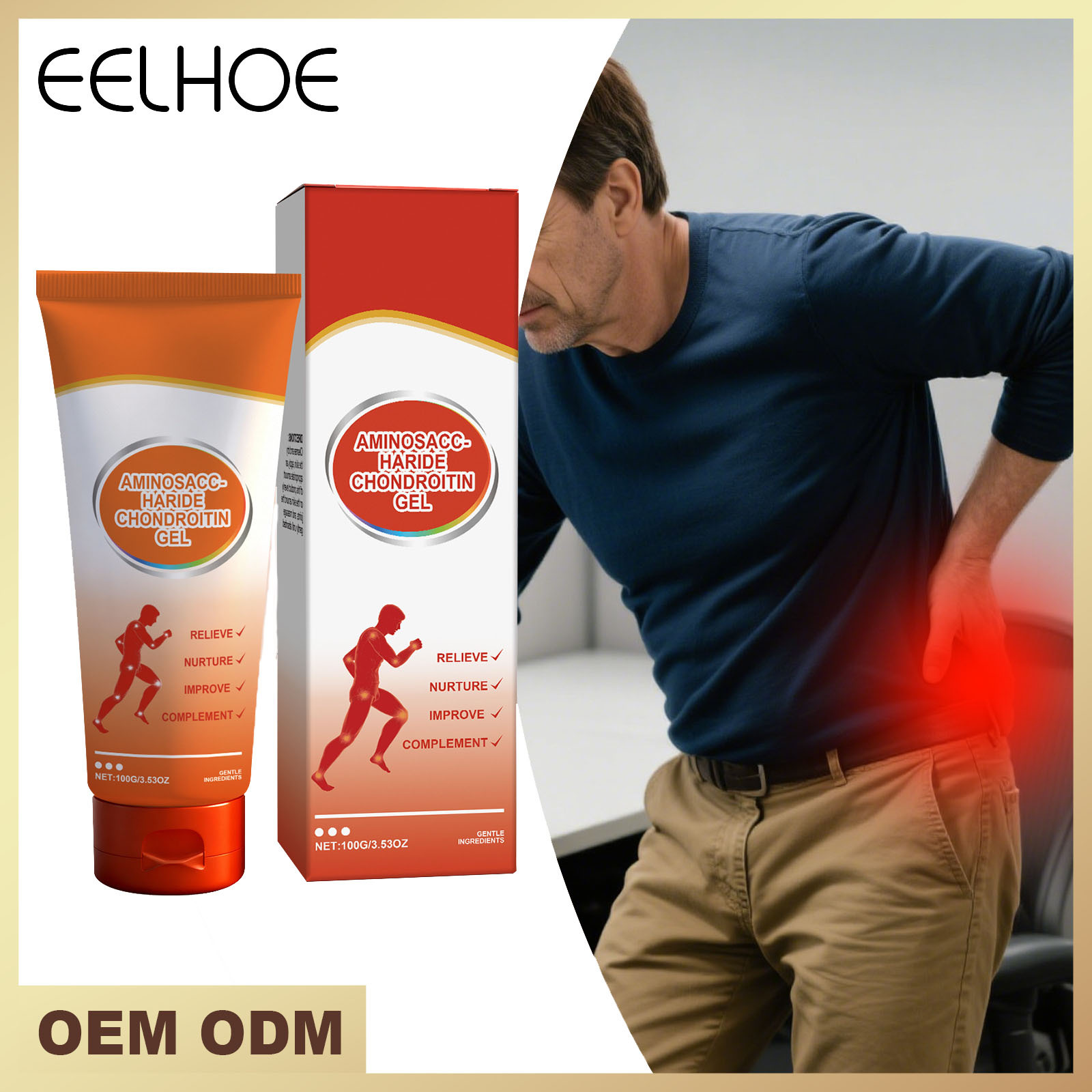 Joint Care Gel Gentle Formula to Care for Body Joints and Knees, Daily Comfort Application Care Gel