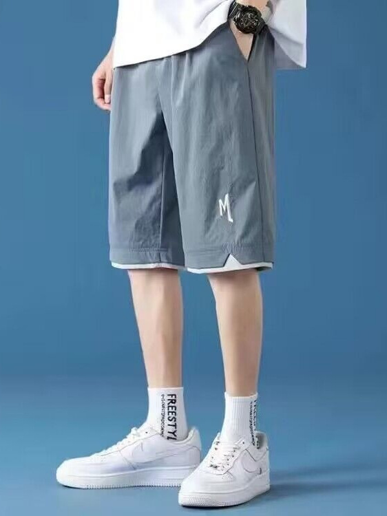 Men's summer silk thin breathable quick dry shorts