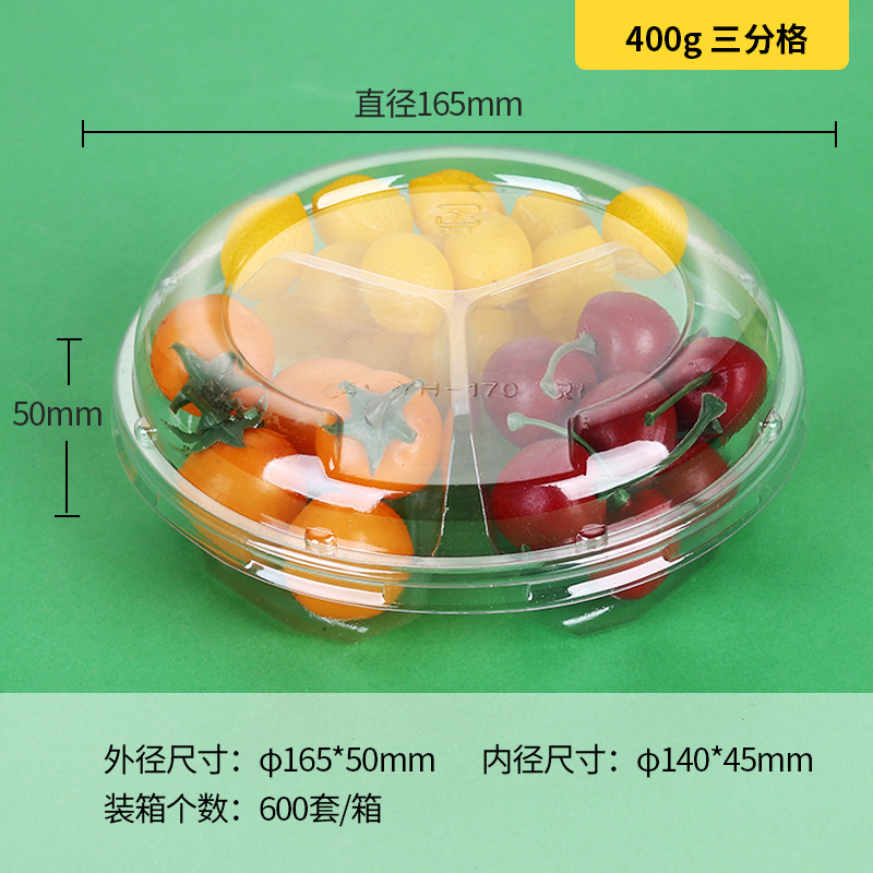 Cajas desechables para frutas, cajas para cortar frutas frescas, cajas para ensaladas, cajas de embalaje, platos divididos, cajas transparentes para frutas y verduras, cajas para fresas al por mayor