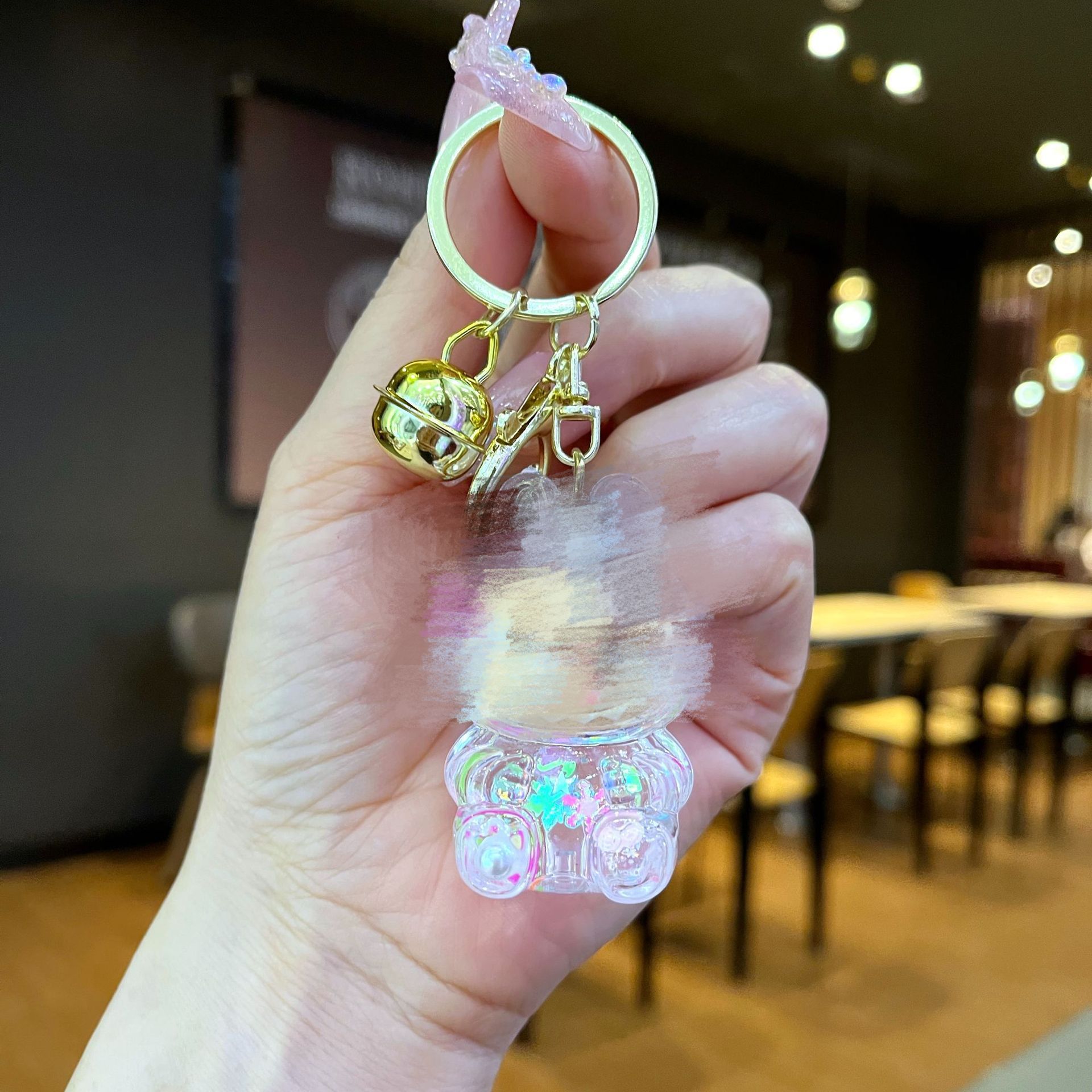 골드 하드웨어 [화이트] 야광 플래시 스몰 천