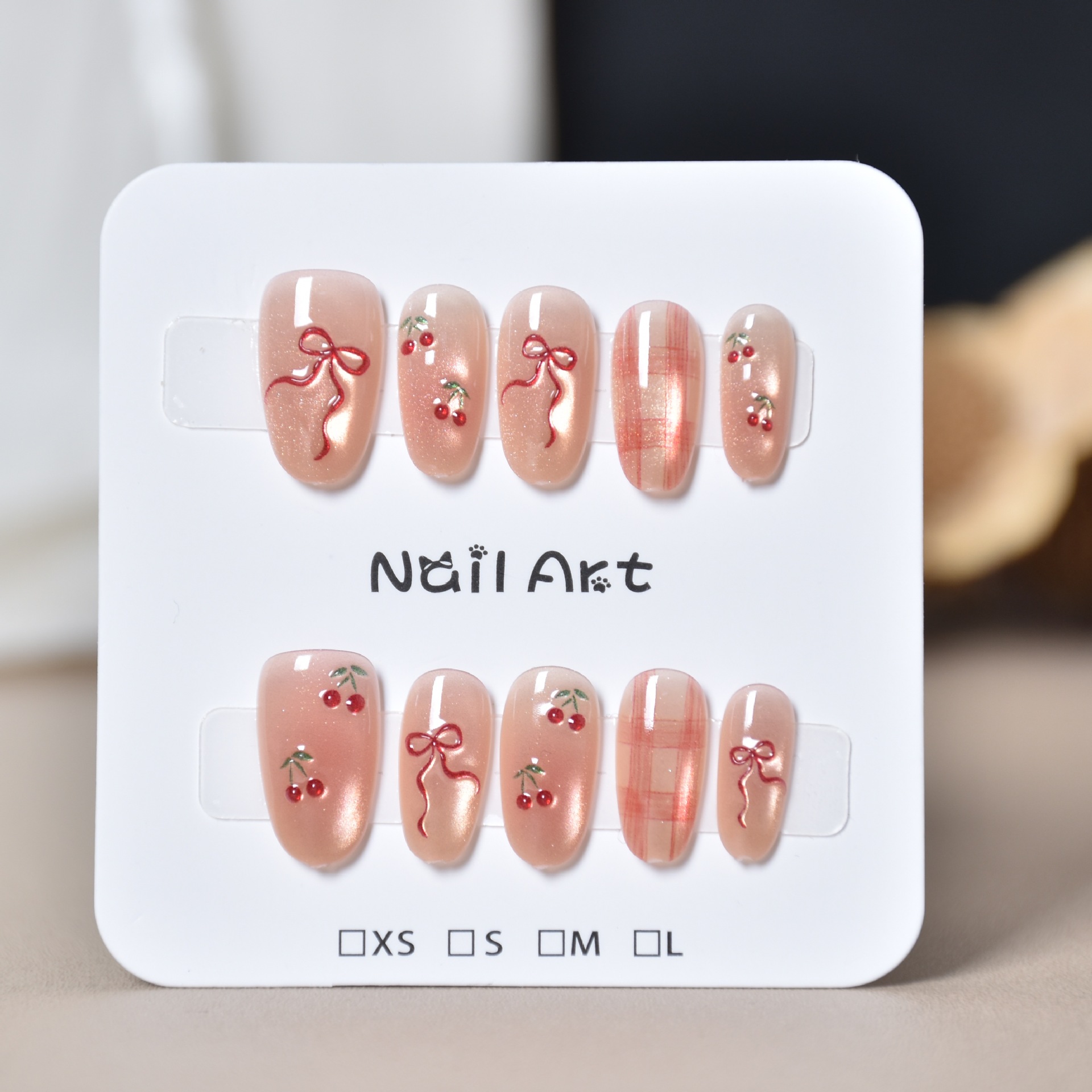 Caja transparente para usar uñas tienda física al por mayor barraca de uñas parches de uñas parches de uñas falsas desmontables