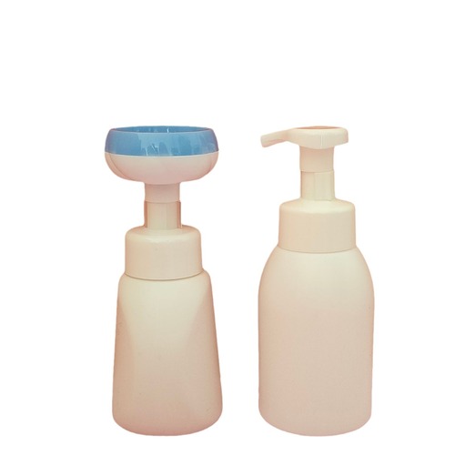 Baby Hand Soap Bottle 300ml Flower Foam Hand Soap Empty Bottle Push Type PE Plastic Baby Hand Soap Bottle
