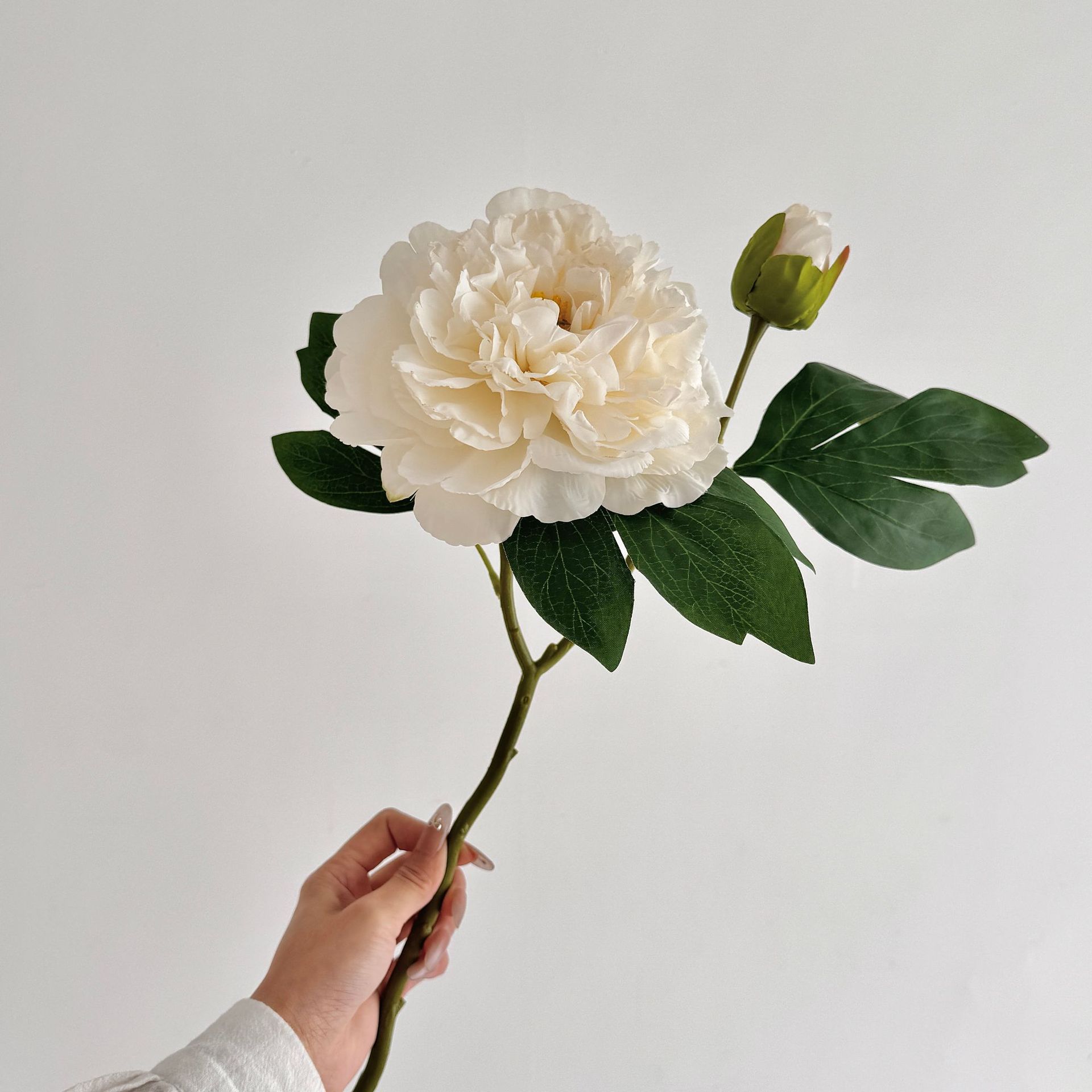 Advancado de alta calidad, peonía, peonía, flor artificial, decoración de flores falsas, mesa de comedor de la sala de estar, ramo de flores secas, decoración de flores