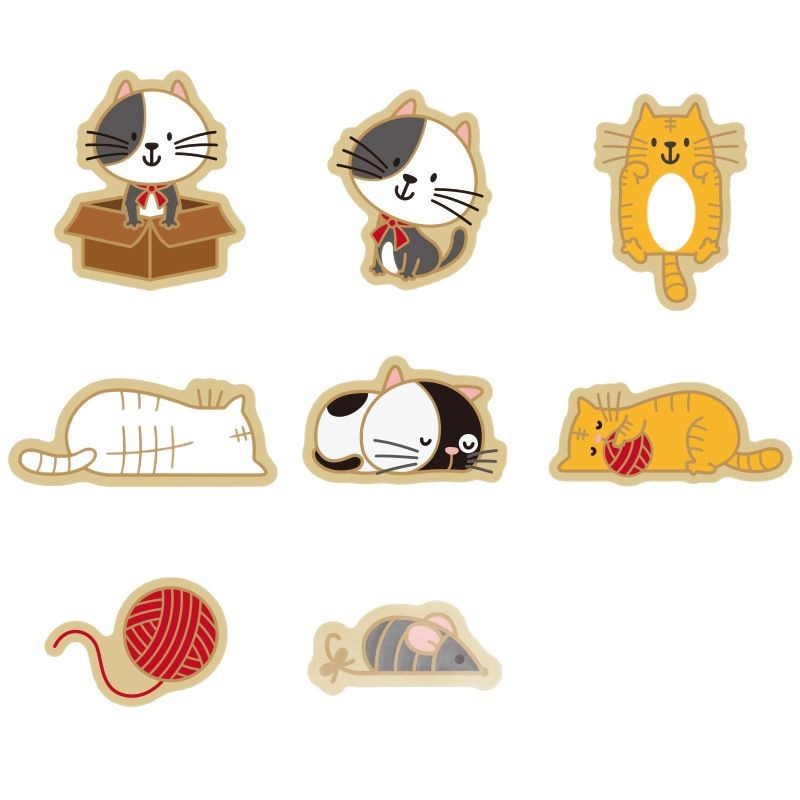 Gato molde de galletas de dibujos animados horneado molde de flip DIY 3D estereoscópio prensado molde de corte de galletas heladas