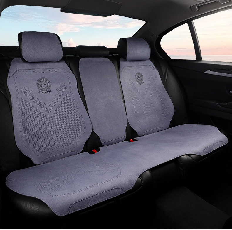 Suede Half Surround Seat Cushion Breathable Car Seat Cushion