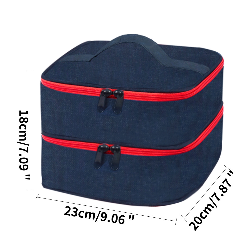Caja cosmética portátil herramientas de uñas bolsa de almacenamiento de esmalte de uñas