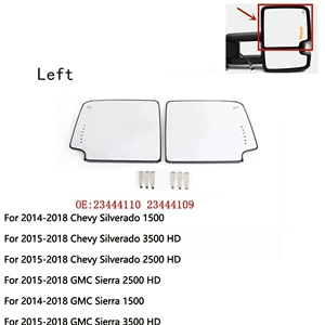 23444110 23444109 Suitable for Chevrolet Silverado Gmc Sierra 14-17 Models Rearview Mirror
