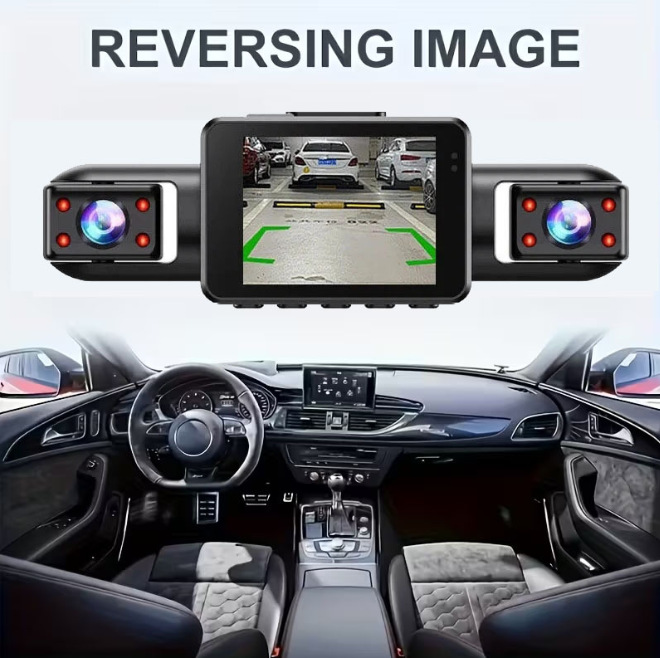 Best-selling front, rear, left, and right 360-degree panoramic dashcam with parking monitoring, anti-scratch protection, and four-camera recording