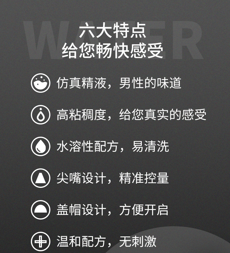 Aiweikang Imitation Semen Personal Lubricant 300ml, No-Wash Viscous Formula for Adults — detail image 14