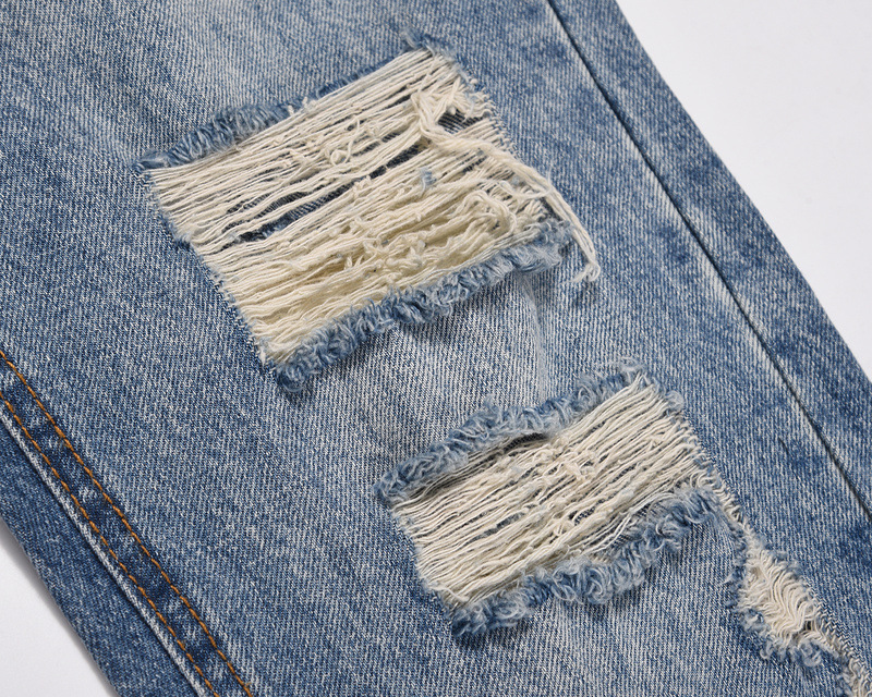 Men's Summer Thin Ripped Casual American Jeans