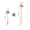 Stainless steel cherry blossom spoon wedding rose spoon long -handed heart -shaped spoon coffee mixing spoon with gift bird nest honey spoon