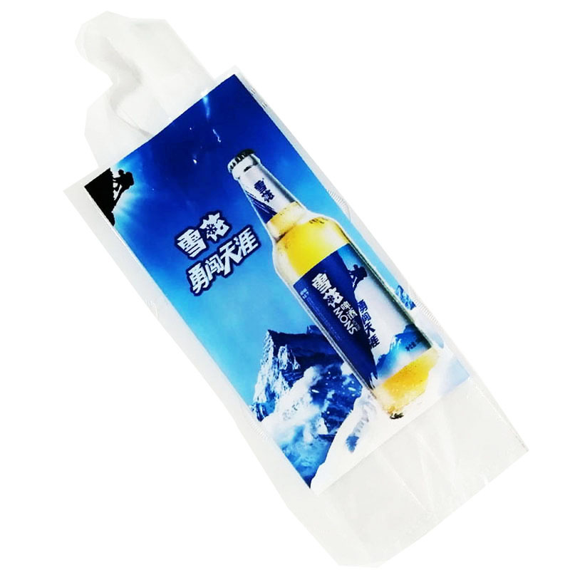 高压膜服装手提袋 磨砂PE膜服装袋 听装瓶装啤酒袋 330ml 和750ml