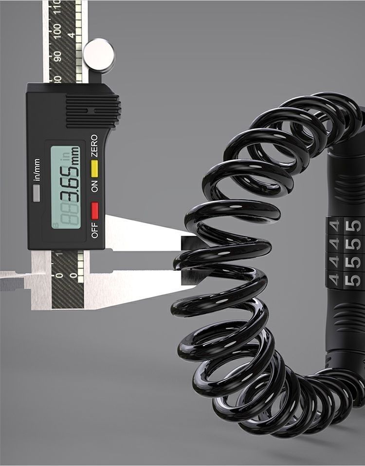 Electric car motorcycle helmet lock safety anti-theft helmet lock bicycle mini portable steel wire cable password lock