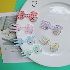 アイスクリア猫弓フォークジュエリーアクセサリーヘアアクセサリークリーム接着剤 diy 材料卸売工場直接販売