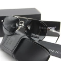 Black silver frame, black gray lenses