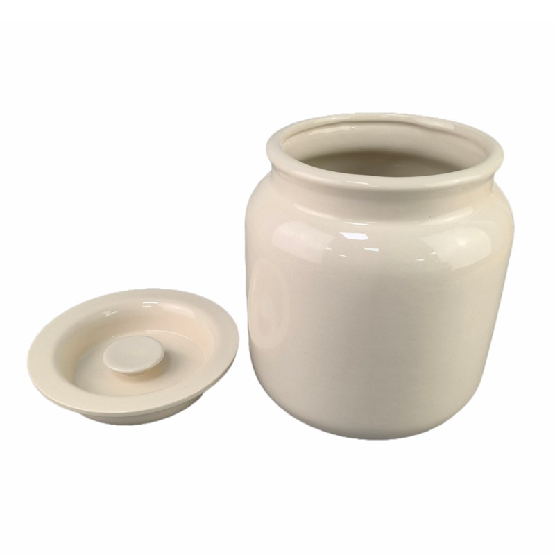 lata de manteca de cerdo doméstica cubierta de correa de cerámica resistente a altas temperaturas cocina de manteca de cerdo especial para manteca de manteca de cerdo