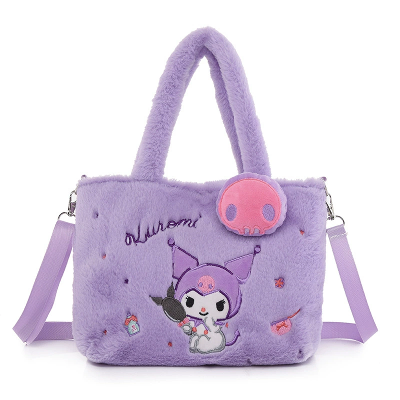 Плюшевая сумка-ремень (Sanrio) Милый персонаж-сумка-мешок, высококачественный зайчик-плюш, 28×9×20 см