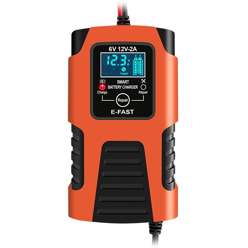 Трансграничное зарядное устройство для мотоциклов 6V12V педаль свинцово-кислотный аккумулятор полный интеллектуальный ремонт многоцелевая зарядка
