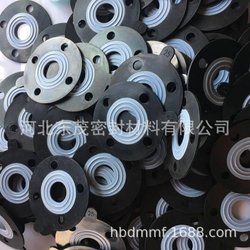 耐酸碱四氟橡胶复合垫F4衬三元乙丙法兰垫PTFE+EPDM垫量大优惠-阿里巴巴