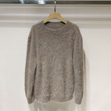 深圳南油2025冬女装 XRJ7M10D圆领宽松显瘦羊毛保暖针织衫S250916