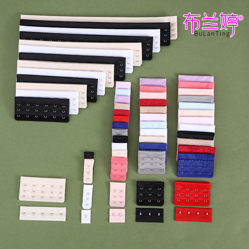 Bra matching fabric hooks, male and female buckles, bra accessories, back buckles, three-row corset, mother-in-law back buckles