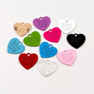 New paint color double-sided with letters heart tag love pendant bag key chain diy jewelry pendant