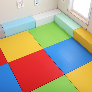 Soft-Packed Kidsren's Naughty Castle Early Education Soft Pu Matte Kindergarten Baby Crawling Mat Gymnastics Wall Floor Mat Family