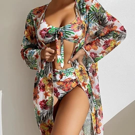 比基尼;连体泳衣;三件套泳装