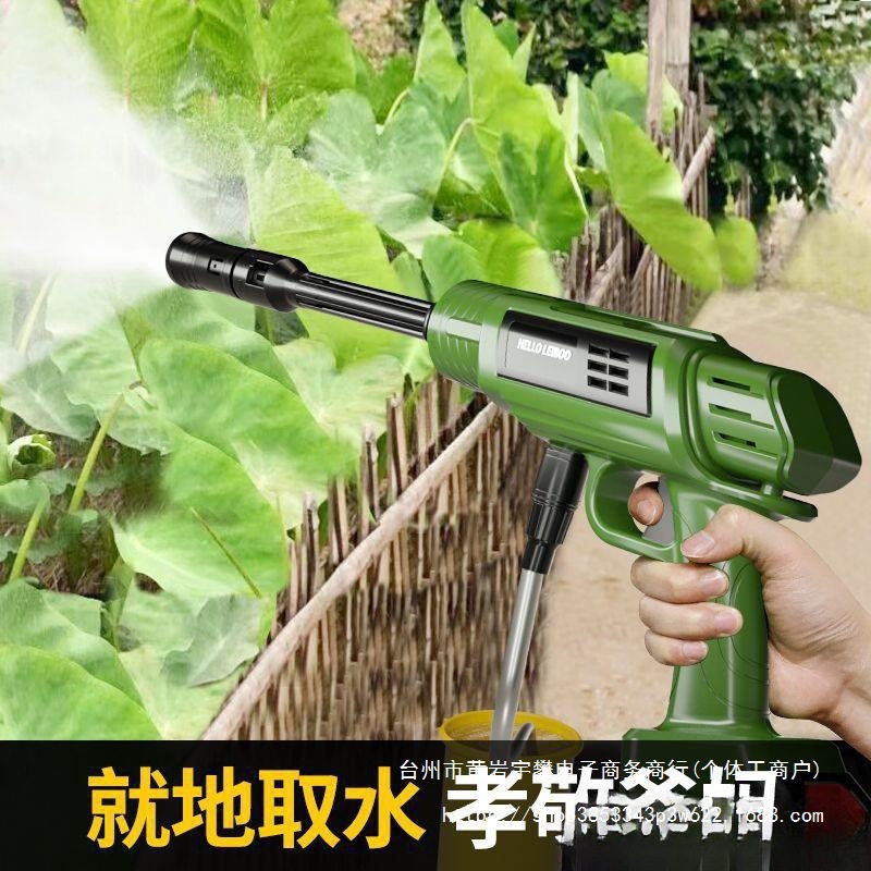 无线洗车机车用家用手持充电式高压水大功率锂电池水泵清洗见描述