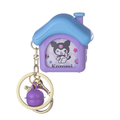 Innovative Luminous Mini House Keychain Sanrio Car Keychain School Bag Pendant Claw Machine Gift Wholesale