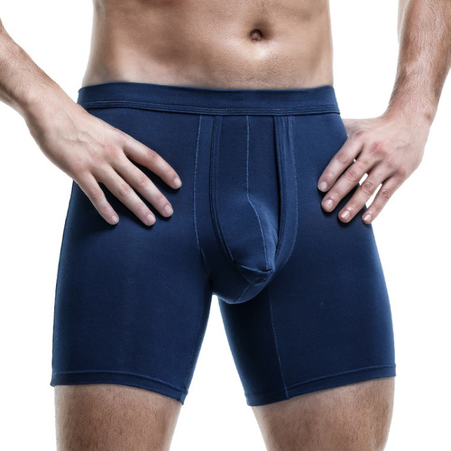 Men's extended sports underwear men's bullet style separated four-corner anti-wear leg large size breathable running boxer fat guy pants