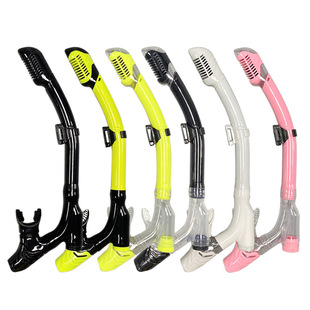 New full dry breathing tube diving silicone hose anti-wave factory wholesale snorkeling respirator