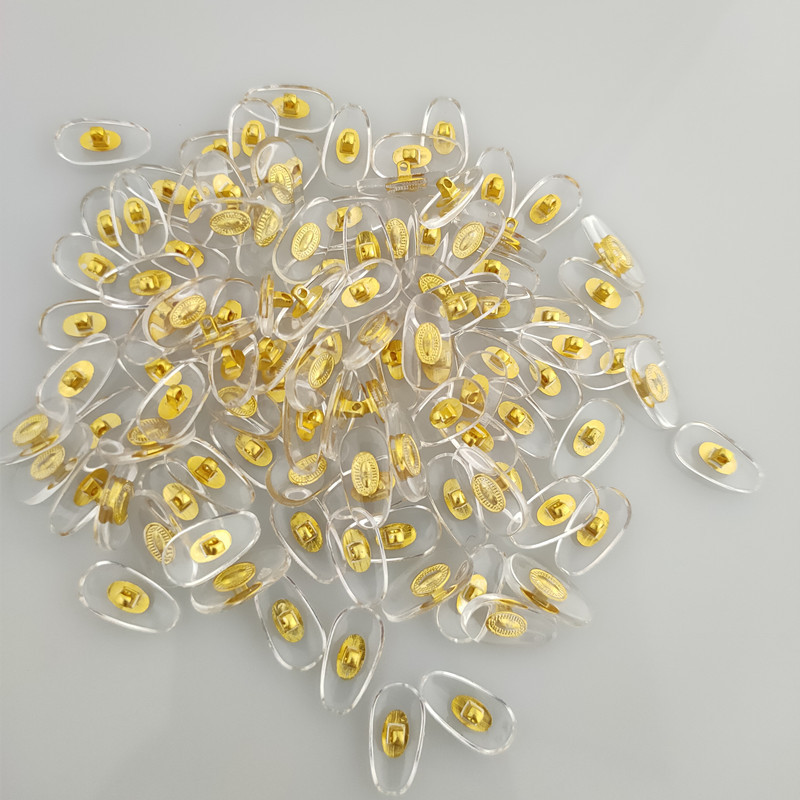 眼鏡鼻托卸売りpvcアルミ芯托葉普通眼鏡托葉鼻托上ねじ眼鏡部品鼻托|undefined