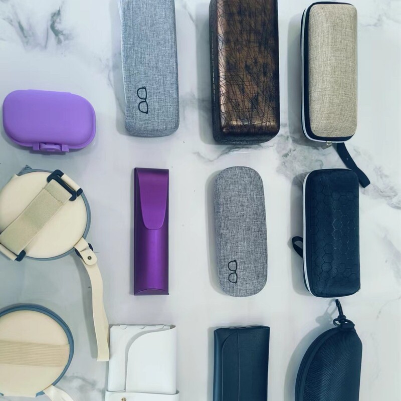 Wholesale linen glasses box cotton and linen shuttle glasses case glasses case myopia glasses box cotton and linen girls simple