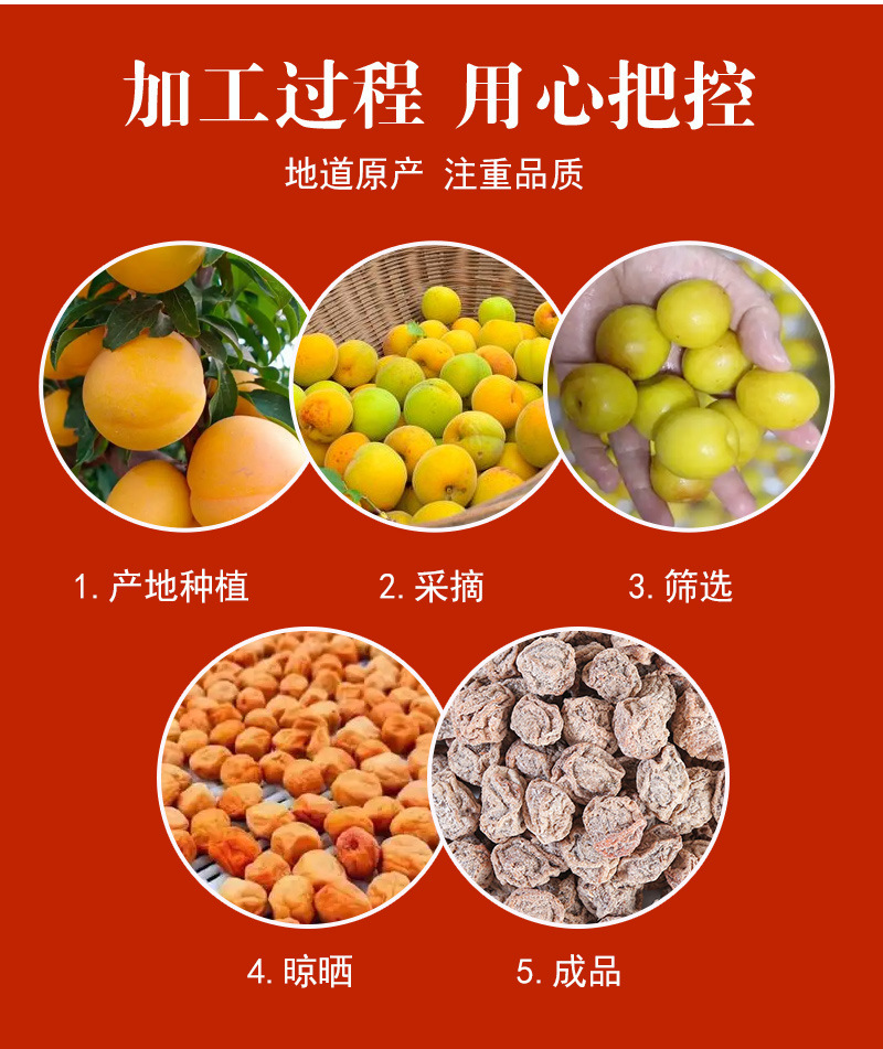Sour Salted Hua Mei Dried Plums (Prunus mume) — Cold-Brew Fruit Tea & Snack, 500g in use