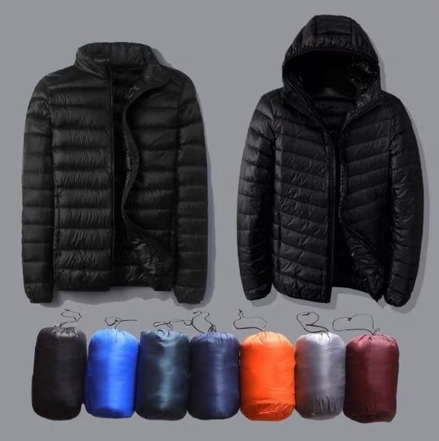 Short ultra light ultra thin lightweight velvet down jacket