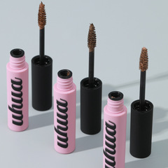 Orange Fiber Brow Pencil and Gel - 3D Natural Fullness Waterproof Sweatproof Blurs and Transfers, Light Brown