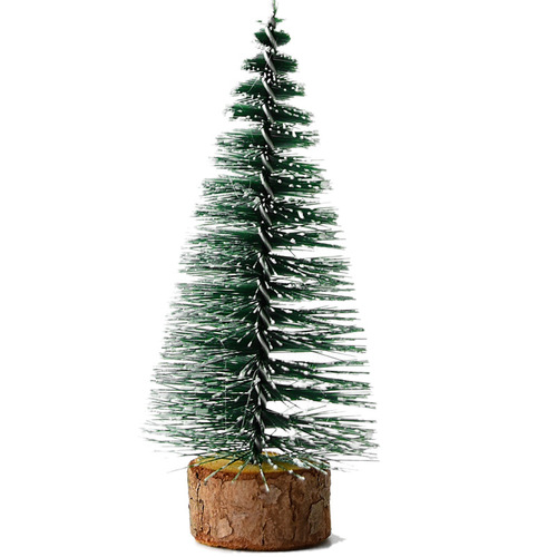 NUCHI圣诞沾白迷你树桌面小型圣诞树圣诞雪松松针树圣诞橱窗装饰